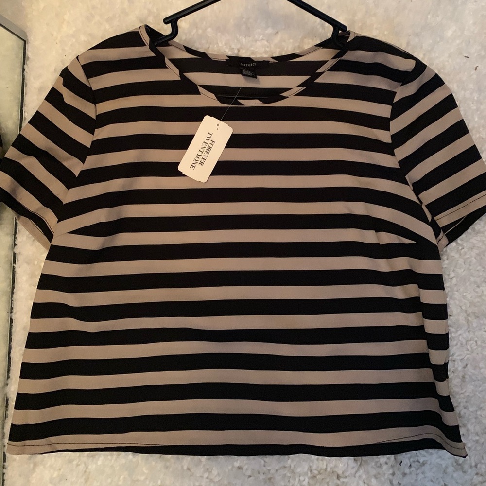 Striped crop top